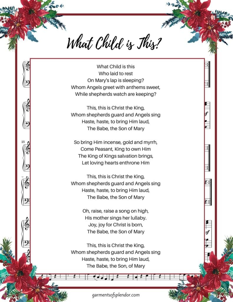 17 Beautiful Christmas Hymns To Uplift Your Soul (With Free regarding Back To December 2024 Printable Lyrics