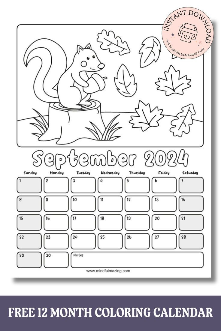 2024 Free Printable Coloring Calendars For Kids inside December 2024 Coloring Pages Printable