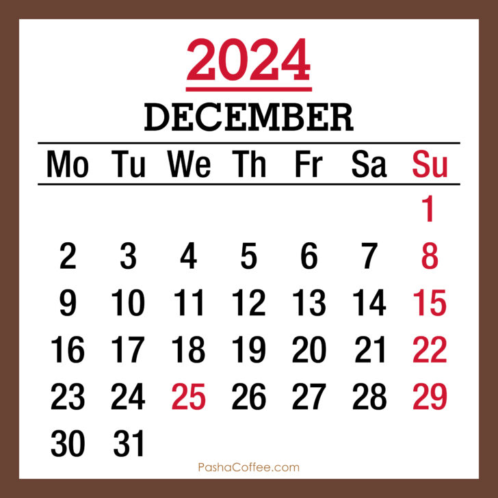 December 2024 Printable Calendar with Holidays