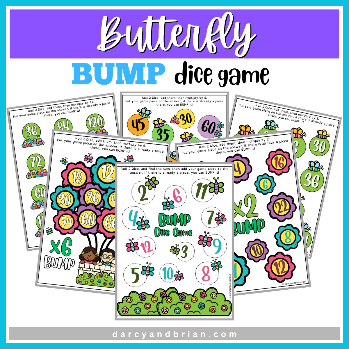 Butterfly Bump Dice Game regarding December 2024 Dice Game Printable