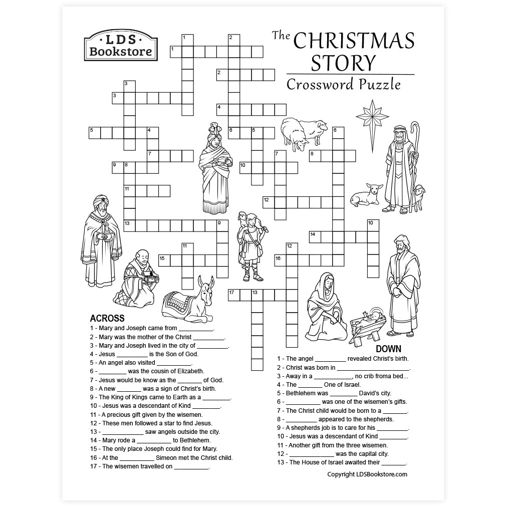 Christmas Story Crossword Puzzle - Printable regarding December 2024 Crossword Puzzle Printable