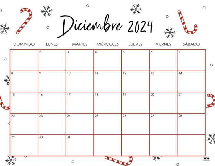 Free Printable December 2024 Calendars