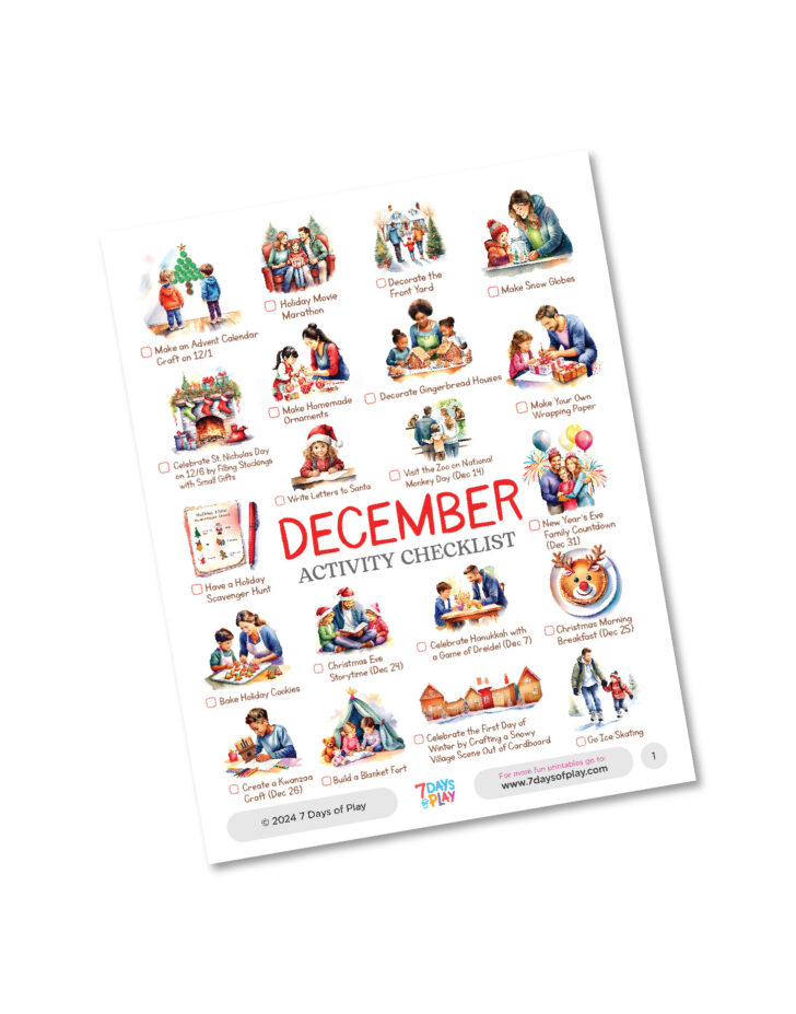 December 2024 Printable Activities