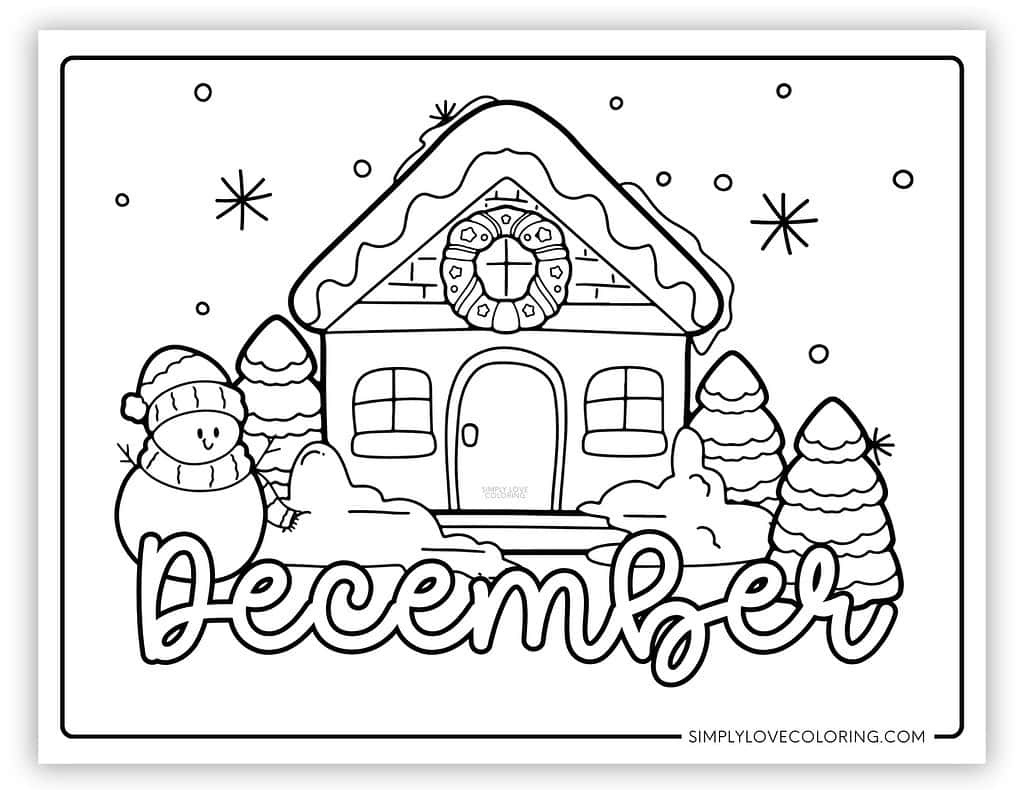 December Coloring Pages (Free Pdf Printables) - Simply Love Coloring with Coloring Pages Printable December 2024