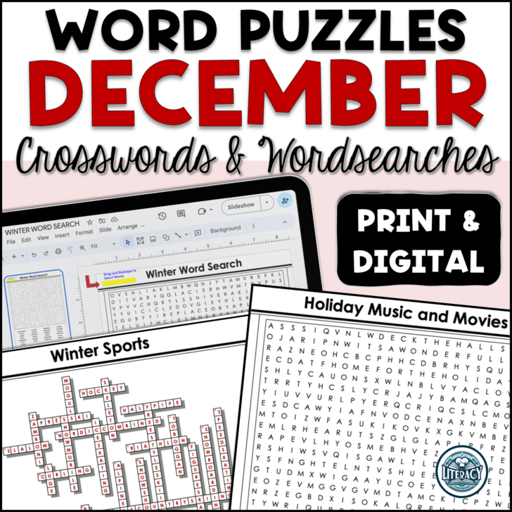 December 2024 Crossword Puzzle Printable