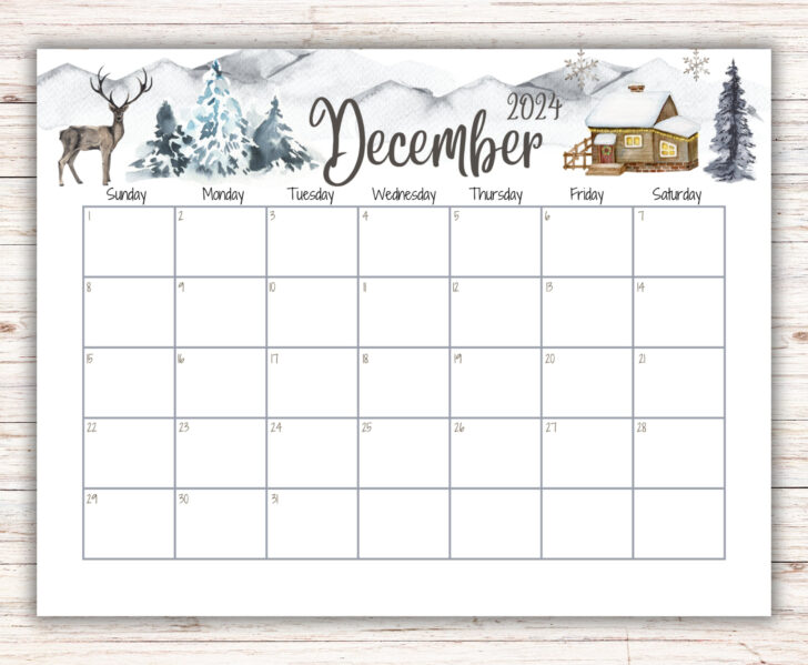 2024 December Calendar Printable