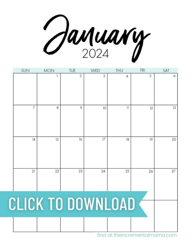 Free Printable Monthly Calendar 2024 - January To December - The regarding Free Printable December 2024 January Calendar