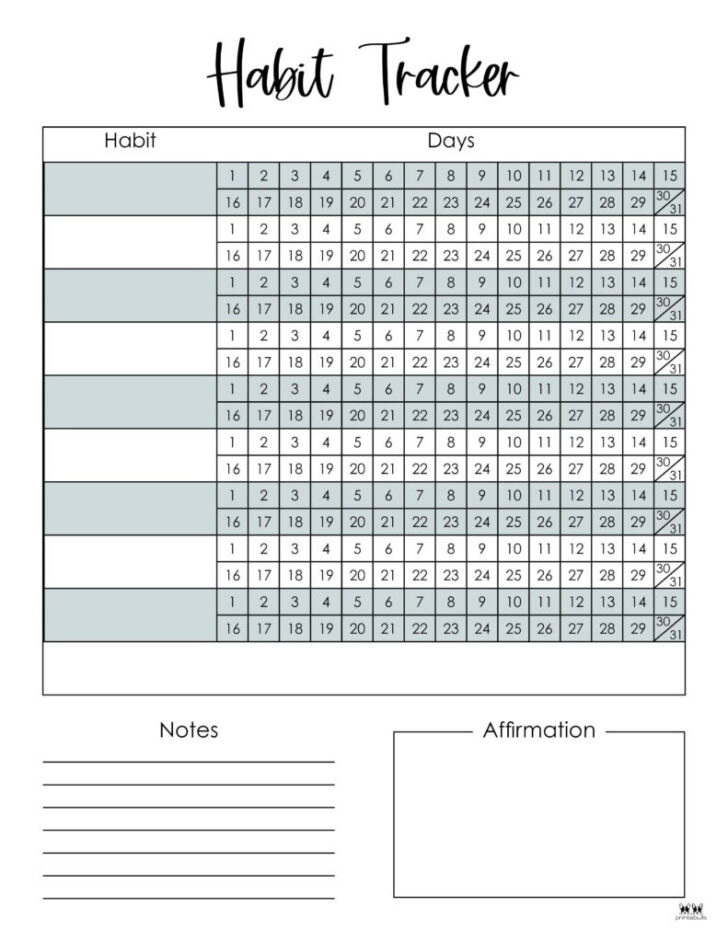 December 2024 Habit Tracker Printable