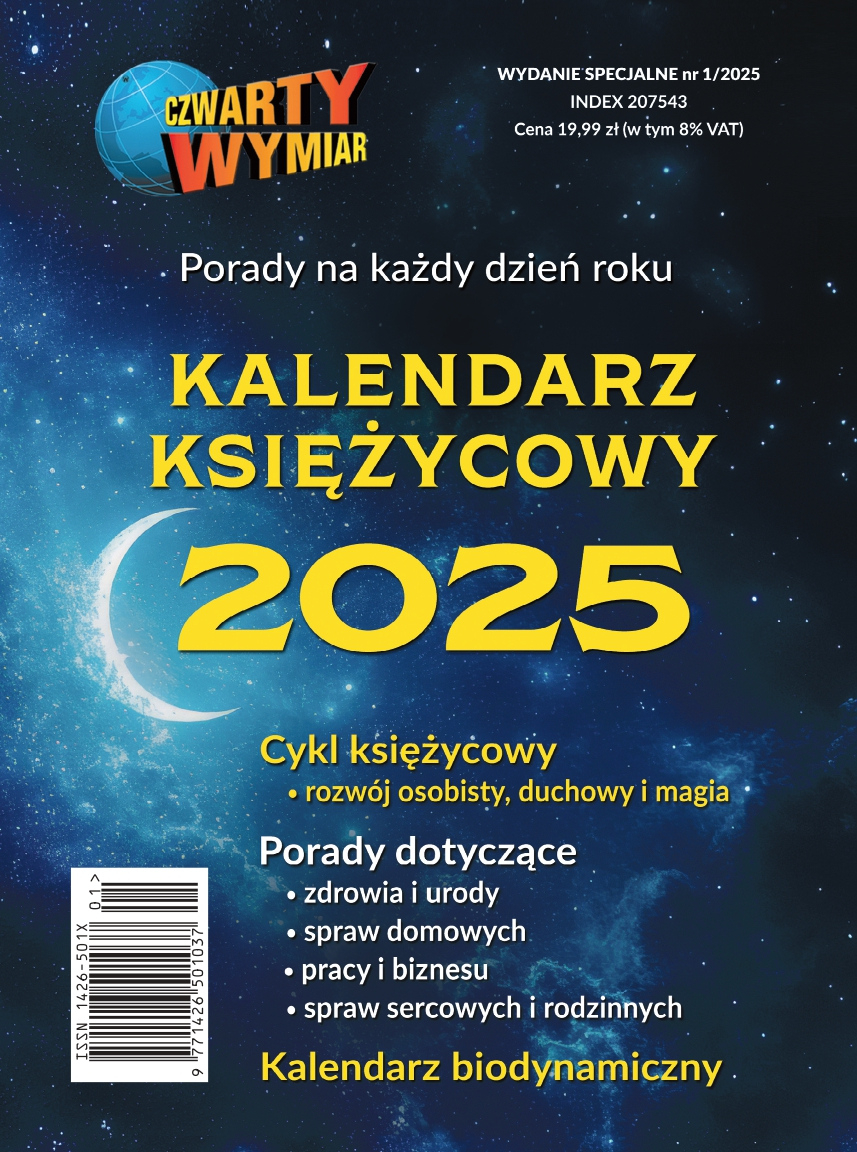 Kalendarz Księżycowy 2025 - Darmowa Dostawa Do Domu Lub E-Wydanie | Kalendarz Księżycowy 2025